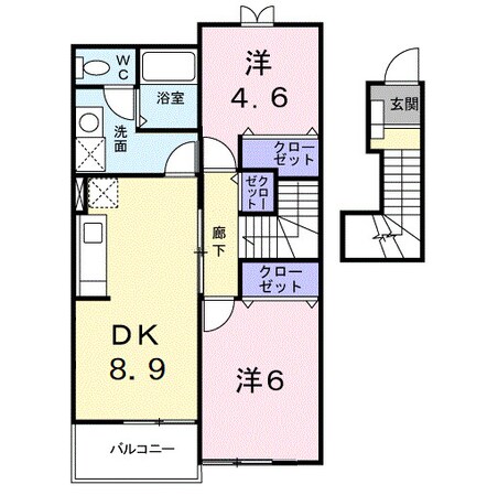 メルヴェーユⅢの物件間取画像